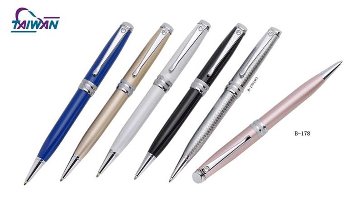 Elegant and stylish ballpoint pen with crystal clip B-178 B-178(4C)